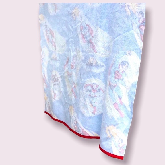 Retro Superman DC Comics Blanket Bedspread Vintage 1970’s Golden Age Superhero - Picture 6 of 11